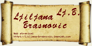 Ljiljana Brašnović vizit kartica